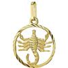 NKlaus Scorpione segno zodiacale 333 8 carati oro giallo 15mm ciondolo oroscopo zodiaco 9156