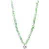 Purelei Sundial Shell Jade - Collana da donna regolabile con vere perle di giada e ciondolo a conchiglia (35-40 cm), in acciaio inox placcato oro 18 carati, placcato oro rosa o argento, Länge: 35-40