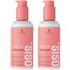 Schwarzkopf Professional OSiS Upload Crema per parrucchieri densificante antistatico protezione termica definizione sottile volume radici sollevate non appiccicose fissaggio leggero 200 ml - set di 2