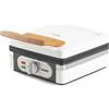 DOMO DO9274W - Piastra per waffle - Macchina per waffle belghe - Rivestimento antiaderente - 1400W - Powder White
