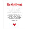 Artery8 Poster con poesia d'amore My Everything Girlfriend Romantic Sweet Bedroom grande stampa artistica da parete su carta spessa 45,7 x 61 cm