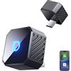 OTTOCAST Mini Pot Type C 2026, Adattatore Wireless USB C 2 in 1 per CarPlay e Android Auto, Compatibile con iOS 10+/Android 11+ e Auto dal 2016 in Poi, Plug & Play, Aggiornamento OTA, Nero