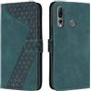 OKZone Cover per Huawei P Smart Z/Y9 Prime 2019, Custodia in PU Pelle per Huawei P Smart Z/Y9 Prime 2019, Custodia a Libro Portafoglio con Magnetica e Slot per Carte Wallet Case Flip Cover (Verde)