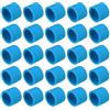 QUARKZMAN 25pz Coperture per Prese RCA Auto in Silicone, Tappi Protettivi per Spina Maschio RCA Video Auto Dvd VCD TV, Blu