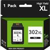 SUNPRINTZ Cartuccia 302 Nero, 302 XL Nero Sostituzione per Cartucce HP 302, Cartuccia 302XL per HP Envy 4520 4527 4525 OfficeJet 3833 3835 3830 5220 5230 DeskJet 3639 2130 3630 3636 3632 Stampante