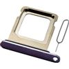 MMOBIEL Vassoio Porta Scheda SIM Compatibile con iPhone 14 Pro / 14 Pro Max - Sostituzione Supporto Scheda SIM - Porta SIM - incl. Estrattore SIM e Anello di Gomma Impermeabile - Viola