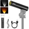 ULANZI LM07 Toricia Fotografica, Luce Led Ricaricabile con Batteria 2000mAh per Video Foto, Faretto Fotografico Luminosità Regolabile, 2000K-5500K Bicolore Luce Portabile per Campeggio Escursionismo