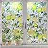 DARUITE Pellicola Per Vetri Finestre Con Motivo Limone 90x200cm Elettrostatica Senza Colla Protezione UV Effetto Arcobaleno Pellicola Privacy Finestre Per Ufficio, Soggiorno
