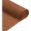 QUARKZMAN 2pz Rotolo di Carta Crespa 210cm Lunghezza 50cm Larghezza per Cerimonia Nozze Varie Grandi Feste Decorazione, Rosso Marrone