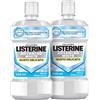 Listerine Advanced White Collutorio Sbiancante Gusto Delicato Zero Alcol 2x500 ml