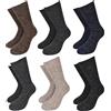 Renato Balestra Calze da Uomo in Alpaca Invernali (Pacco 3 e 6 paia) - Calzettoni Premium, Calde, Termiche e Morbide, Calzini Termoregolanti - Made in Italy, Taglia Unica (ASS1 Corto (6 Paia))