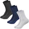 Jadive 3 Calzini con Paillettes da Donna Calzini Glitterati Calze con Paillettes Colorate 36-42(Grigio argento, Nero, Blu)
