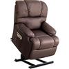 ASTAN HOGAR Poltrona automatica, rilassante, con sistema alzapersona, colore: cioccolato marrone