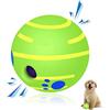 SIKARAAM Palla per cani durevole Wobble Wag Bal GiggleBall per cani che cigolano palle indistruttibili per razze piccole, medie e grandi 12 cm