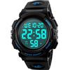 ZAWTR Orologio digitale sportivo da uomo, per corsa all'aperto, impermeabile fino a 5 atm, orologio militare sportivo con cinturino largo, orologio LED con allarme