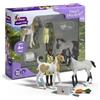 SCHLEICH HORSE CLUB | Kit di primo soccorso di Sarah 42777 | Con 2 puledri, figura di Sarah e accessori | giocattolo educativo per bambini dai 5 anni | set di 8 pezzi