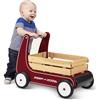 Radio Flyer Classic Walker Wagon, Carretto Giocattolo in Legno per Passare da Seduti a in Piedi per Bambini da 1 a 4 anni, Rosso