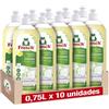Frosch - Lavastoviglie a Mano Liquido Concentrato Ecologico Aceto di Lampone, Extra sgrassante ed efficacia - Confezione da 10 pezzi x 750 ml