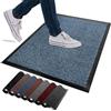 FB FunkyBuys Zerbino lavabile, per interni ed esterni, antiscivolo, resistente, in gomma, altamente assorbente, perfetto per cucina, casa e ingresso in hotel (blu, 60 x 120 cm)