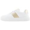 Armani Exchange Donna Kurt, Logo Laces, Side Colour Band Sneaker, Op White Pale, 40.5 EU