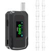 Homcoice Etilometro Portatile Certificato con 10 bocchette, Alcolometro Poliziesco con sensore elettrochimico e Ricaricabile USB, Alcol Test Portatile Professionale per Uso Domestico/Auto
