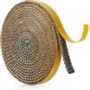 NQEUEPN Guarnizione per Camino, 10mm x 4m x 2mm Autoadesiva Guarnizione per Vetro Camino Corda Camino Sostituzione Guarnizione per Forno Stufa a Legna per Caminetti Stufe a Legna (Grigio)