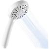 OFFO Soffione Doccia, Doccino per Doccia con 3 Modalità di Getto,Soffione Doccia Grande per Il Risparmio Idrico, Doccetta per Il Bagno, Copertura Grande, Rotonda 10 cm, Bianco