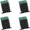 Coppercart ZF Clicksur H875F - Set di 4 fascette per tapparelle, fissaggio sicuro per tapparelle, blocco automatico a 3 maglie con chiusura a clip di sicurezza anti-effrazione