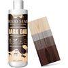 Vividye Mordente per Legno (Rovere Scuro), 250ml Colorante per Legno a Base D'acqua per Mobili da Interno ed Esterno, Armadi, Porte e Altro - Asciugatura Rapida, Inodore e non Tossica, Facile da Applicare