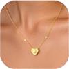 GoldChic JEWELRY Collana Nome Iniziale A-Z Zirconi Intarsiati 26 Lettere Collana Donna Oro Ciondolo con Nome Regalo Personalizzato Compleanno
