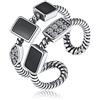 ChicSilver Anello Regolabile Donna Anello Aperto Multistrato Minimalista Anello Delicato Anello Argento 925 Gioiello in Argento Sterling S925 - Anello Geometrico