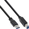 InLine 20898 Cavo USB 3.0, Type-A Maschio a Type-B Maschio, 5 m, Nero