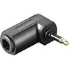 PremiumCord TOS Riduttore Ottico Curvo 90°, TOS3.5M - TOS F, Maschio a Femmina, Colore Nero