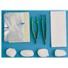 FARMACARE SRL Set Per Medicazione Medium Contenente Pinza Ad Anelli, Pinzaanatomica, 4 Tamponi, Sacchetto Di Carta Per Residui, Teloimpermeabi