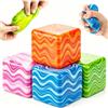 Audasi 4 Pezzi Antistress Per Adulti E Bambini, Squeeze Giocattoli Morbide Palline Da Schiacciare Con Design Cubo Antistress Giocattoli Sensoriali Per Gestire Ansia Palline Squishy Cube