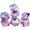 OriCraft Evil Eye D20 Dadi con Occhi in Movimento - Set DND con Angoli Acuti per Dungeons and Dragons - Dadi Poliedrici da Gioco di Ruolo - Halloween Rossi