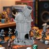 LKKCHER DESIGN Torre di dadi di cannone, rullo di dadi in resina in stile militare con vassoi, accessorio da gioco da tavolo Steampunk, torre di rotolamento D&D, trono di dadi portatile, regalo per