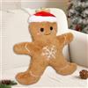 KOIROI Cuscino di Natale a Forma di Pan di Zenzero, Cuscino Natalizio, Cuscino Decorativo Natalizio Cuscinis Decorativo Morbido Gingerbread Man Cushion Per Divano, Decorazioni Natalizie