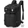 SPAHER 50L Zaino da Trekking Escursionismo Militare Tattico Grande, Nero