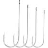 Luroad 60 Pezzi Ami Aberdeen, Grandi Hooks con Arpone, Canna Lunga, Occhiello Ampio, Misure 1# 1/0 2/0 3/0, Leggeri Acciaio al Carbonio