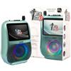 GIOCHI PREZIOSI ITALIA SRL Canta Tu Karaoke PRO 2023 Verde - Karaoke Professionale con Microfono Wireless, Wi-Fi, Display Touch e Luci LED