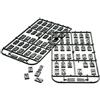 PROXXON Set lettere stencil PROXXON [26 numeri lettere alfabeto 0-9 3 simboli 39