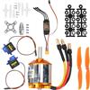 Segutage Kit di Alimentazione Aereo RC, Professionale 2217 KV1100 Motore, 1060 Elica 9G Servo 40A XT60 ESC, Compatibile Elicotteri Telecomandati Accessori