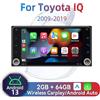 Barlckxs 7 "Schermo Wireless Carplay Autoradio 2 Din Android Radio Car Multimedia per Toyota IQ 2009-2019 Unità principale stereo Navigazione GPS