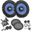 Pyle Casse Auto Sistema Altoparlanti Due Vie, Kit Componente da 16,5 Centimetri, 360 Watt, Impedenza 4 Ohm e Bobina Vocale ASV Alta Temperatura