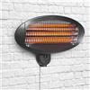BAKAJI Stufa Elettrica Quarzo Infrarossi da Parete 2000W a Basso Consumo Resistente