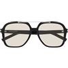 Saint Laurent Occhiali da Sole SL 545 001 Nero/Giallo Donna 58/16/145