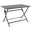 Bizzotto Tavolo pieghevole Elin 110x70 antracite