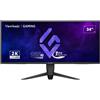ViewSonic Monitor VX3480-2K-PRO 34" UltraWide Quad HD 165Hz Nero