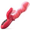 SuperLove Tongue Wave Thrusting & Finger Dual Vibrator Red